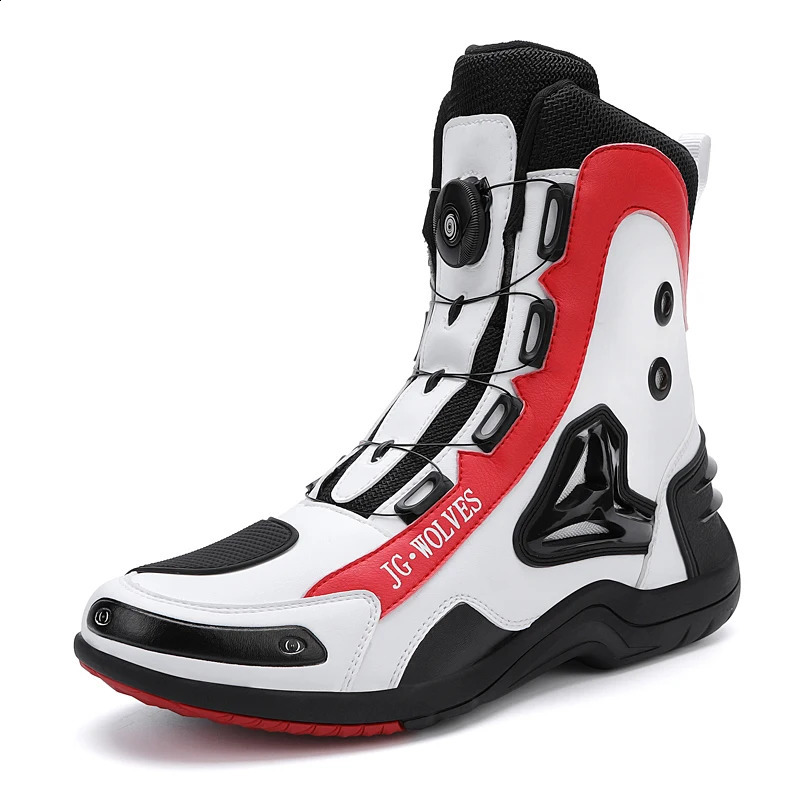 Motorcycle boots four seasons hightop outdoor riding fashion protective motorcycle shoes plus size offroad cycling 260626 - view 1