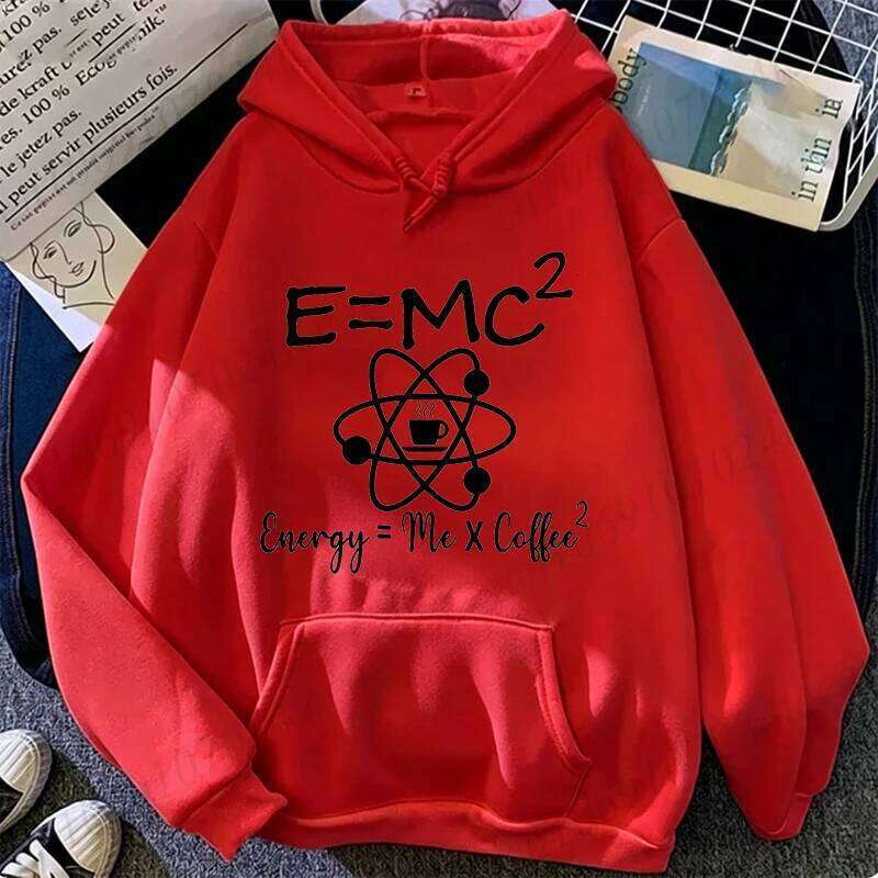 Funny E=mc2 Energy Equals Milk Times Coffee Squared Graphic Personalized Men Women Novelty Sweatshirt Fashion Hoodies W260626 - view 3