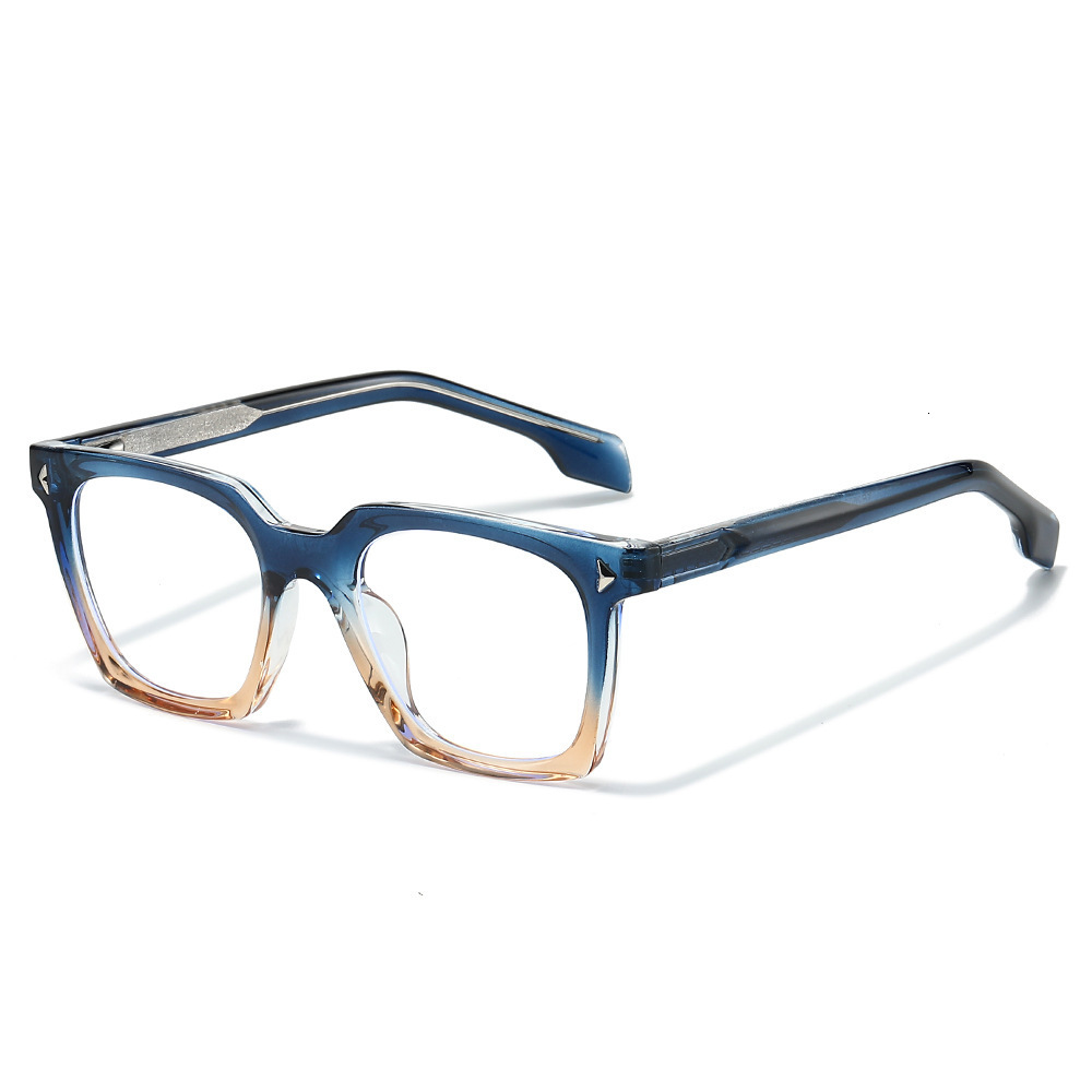 2026 Elegant Ultra-Light Tr90 Pin-Fit Fashion Eyeglass Frame Anti-Blue Light Flat Lens Glasses - view 3