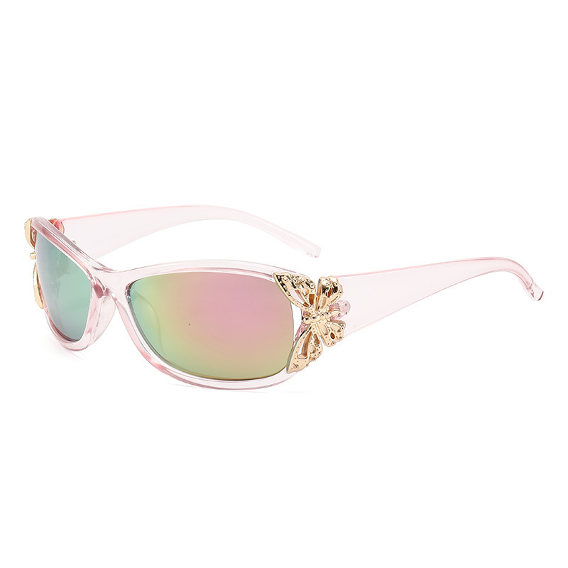 European And American New Butterfly-Decorated Sunglasses, Fashionable, Versatile, Unique, High-End, Uv-Protective Sunglasses - view 6