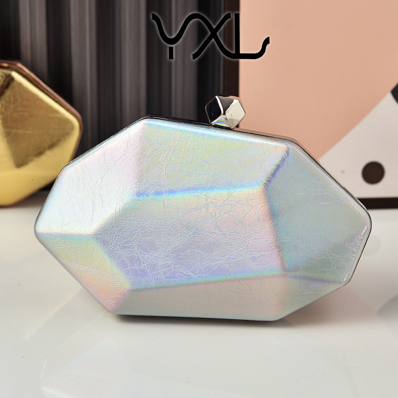 New cross-border women's shiny glossy box evening bag, banquet party light luxury, direct sales from Chaozhou manufacturer GLAMOR - view 4