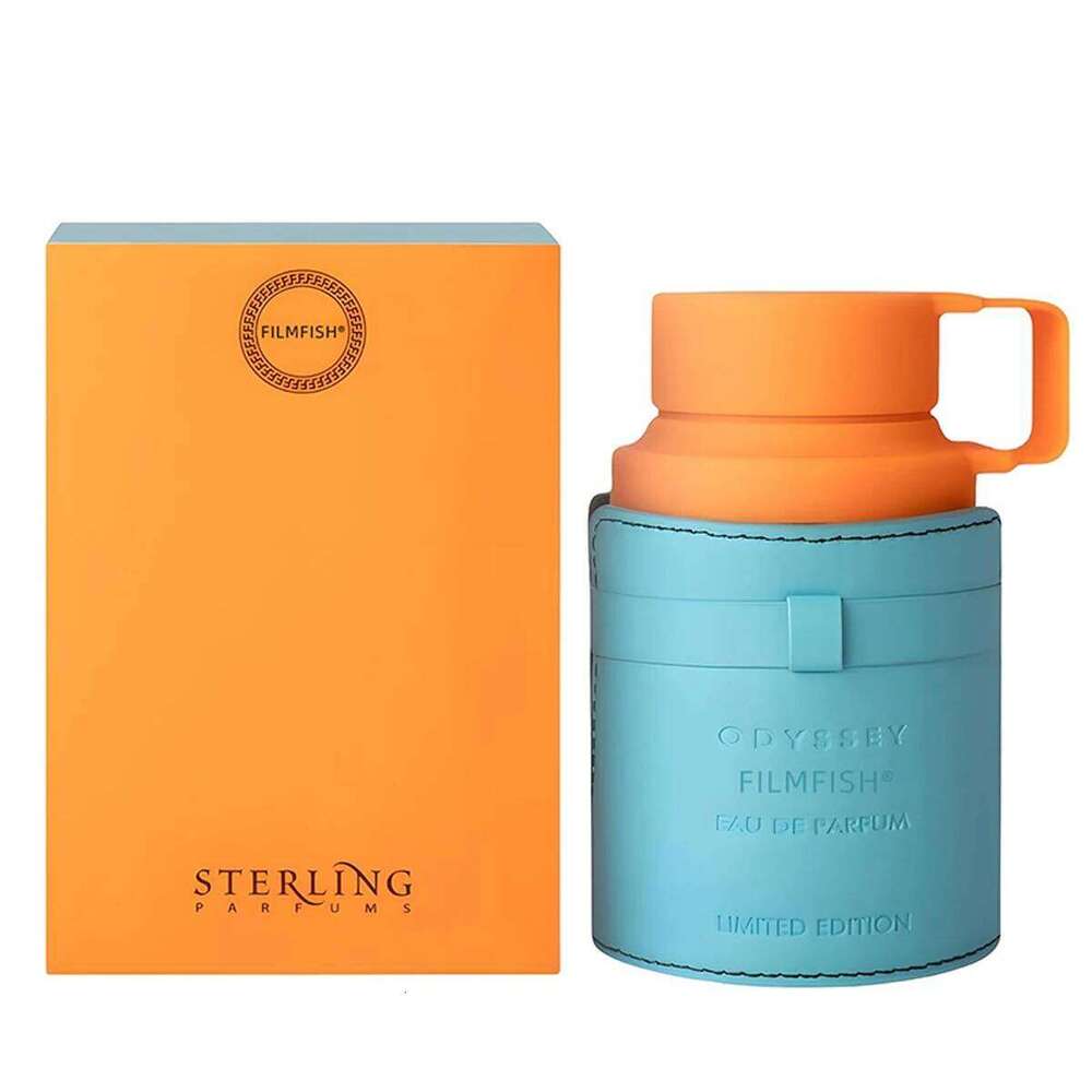 Men's Perfume 100ml Thermos Design - Citrus Aquatic Scent, Long Lasting EDP Spray, Blue & Orange Bottle, Unique Gift for Him 26L0626 - view 5