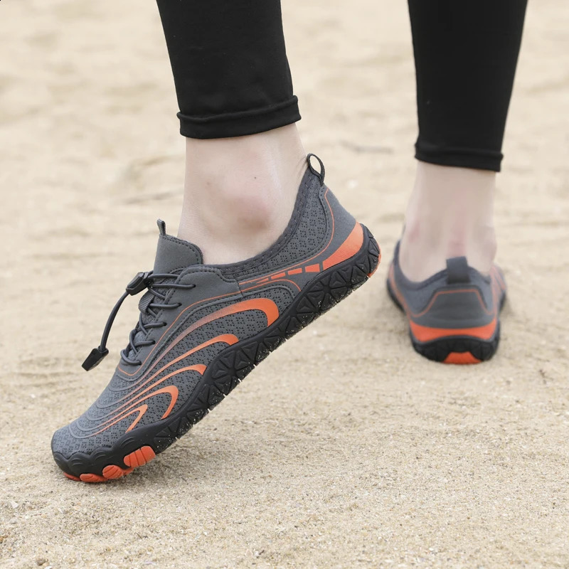 Grey Water Shoes Quick Dry NonSlip Aqua Lightweight Barefoot Beach Sneakers for Men And Women Swimming Surfing Hiking 260626 - view 6