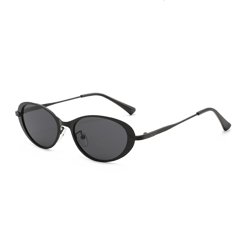 2026 New Cat-Eye European And American Fashionable Small Frame Internet Celebrity Ins Street Style Oval Sunglasses For Women - view 1