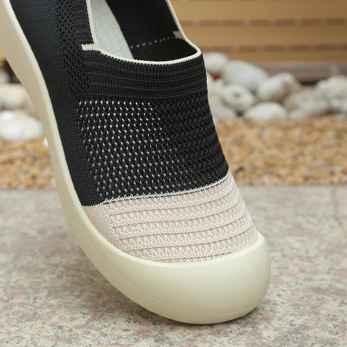 Womens shoes Retro Dualtone Slipon Shoes Breathable Soft Sole for Comfort Summer Fashion Footwear Versatile Colorways 260626 - view 5