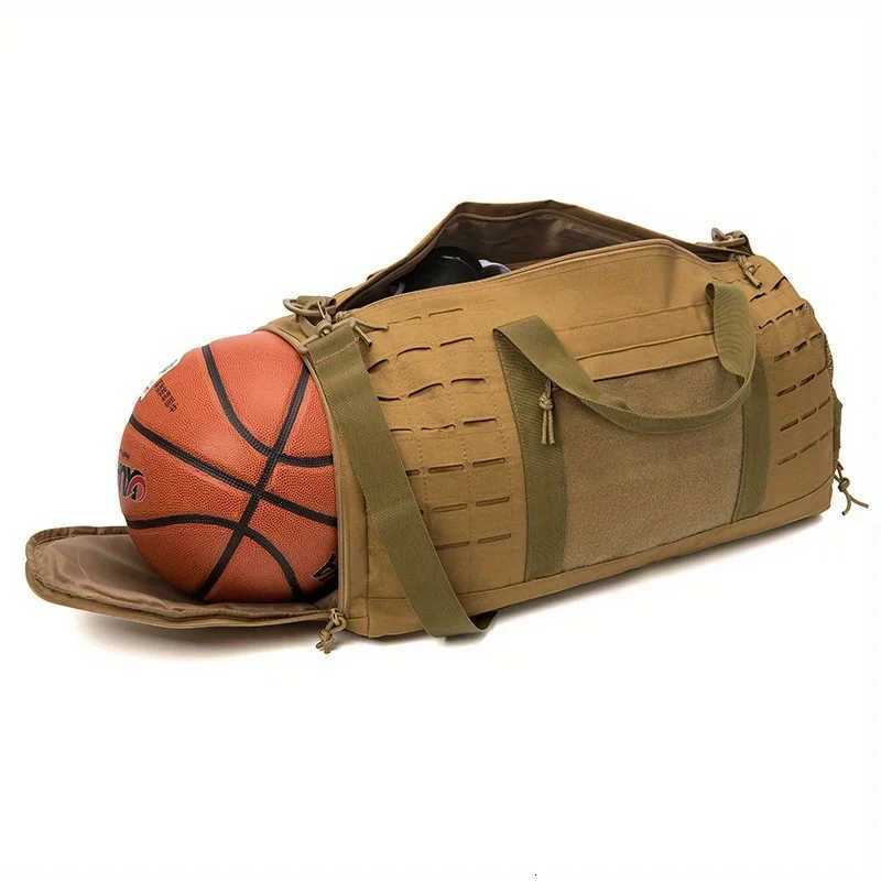 Sport Gym Bag Tactical 40L Travel Duffle Bag For Men Fitness Training Bag With Shoe Basketball Outdoor Weekender Bags M260626 - view 6