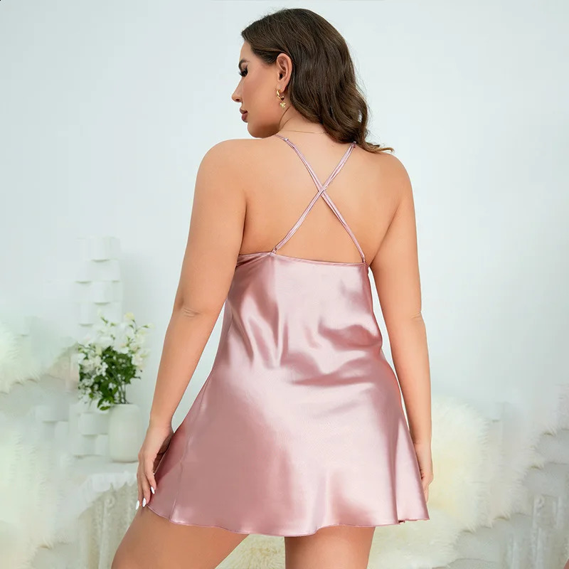 2026 Pajamas Summer Girls Loose Suspender Skirt Sexy Womens Nightgown 260625 - view 3