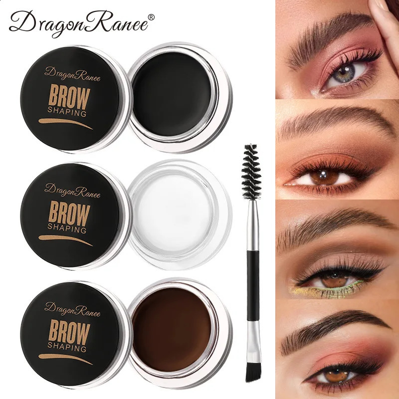 White Bushy Eyebrow Gel - European American Style Long-lasting Setting Pomade Soap Wax Volumizing Sculpting Eyebrow Pen for 260626 - view 1