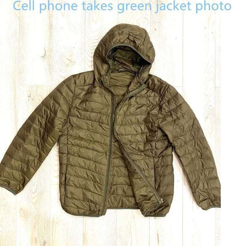 Gray Men's Hooded Jacket,Zipper Control Winter Jacket,Fashion Hot Sale Asian Size M-5XL Thin Lightweight Parker Coat W260626 - view 7