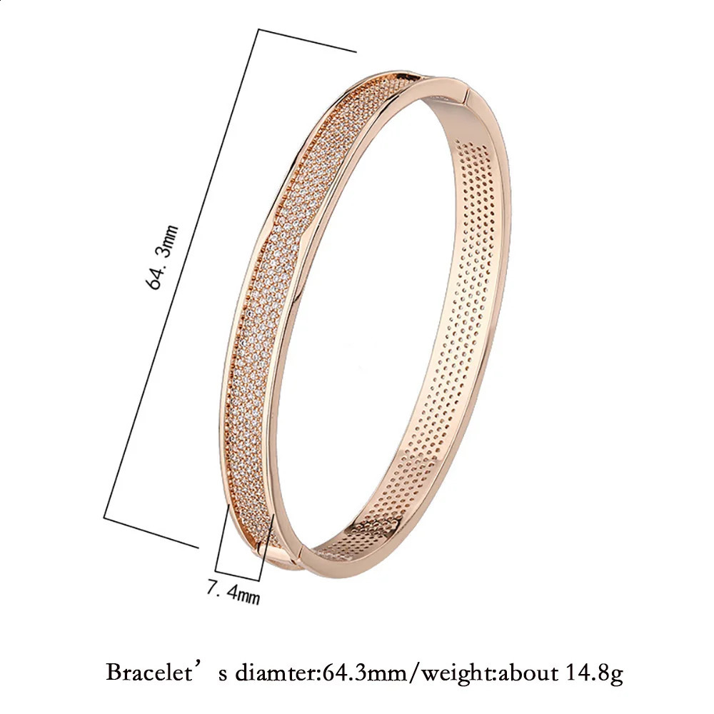 Classic Vintage Wedding Bangles for Women High Carbon DIamond Bracelets Cocktail Party Fine Jewelry Lady Birthday Gift Wholesale 260626 - view 7
