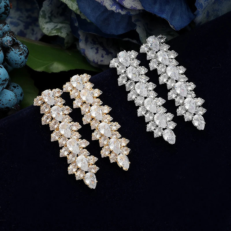 Jewelry Set HADIYANA Ladies Bridal Wedding Necklace Bracelet Ring Earrings High Quality Zirconia BN7947 Schmuck 260617 - view 7