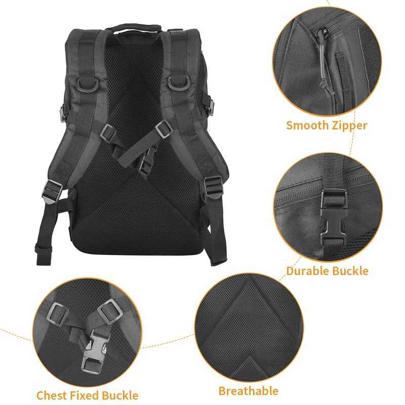 Hiking Backpacks Molle Small 20L Tactical Backpack Sport Men Women EDC Climbing Bag Travel Rucksack Camping Equipment M260626 - view 7