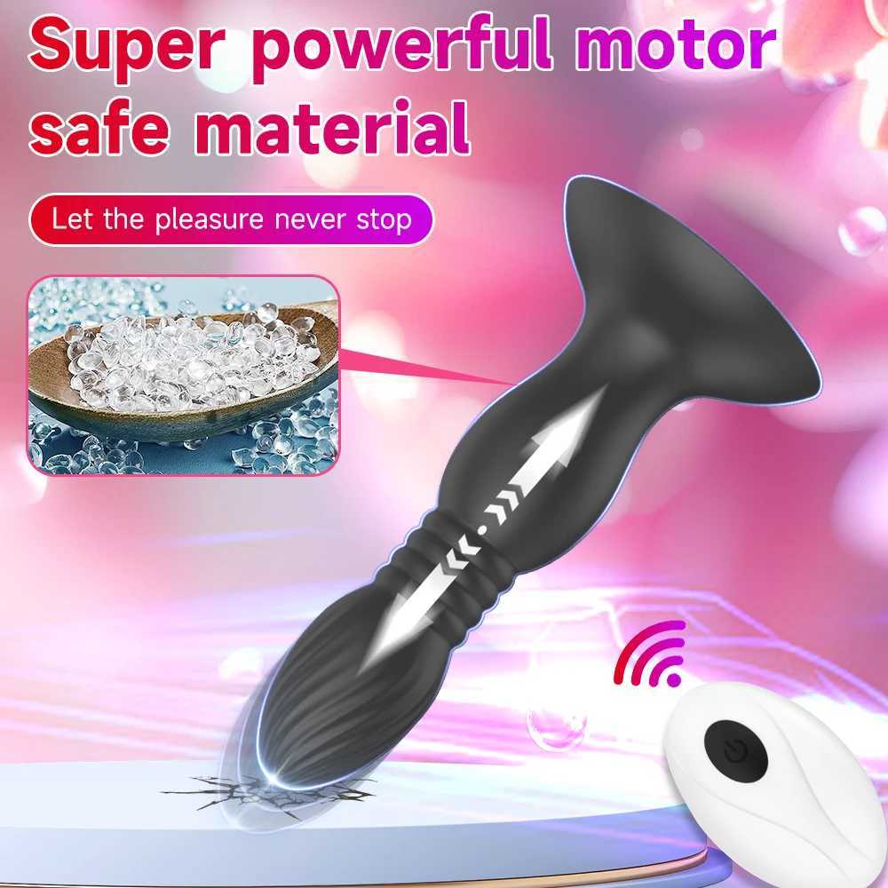 App Anal Butt Plug Bluetooth Vibrator G-Spot Dildos Thrusting Prostate Massager Strong Suction Cup Sex Toys For Women Sexmachine M260626 - view 7