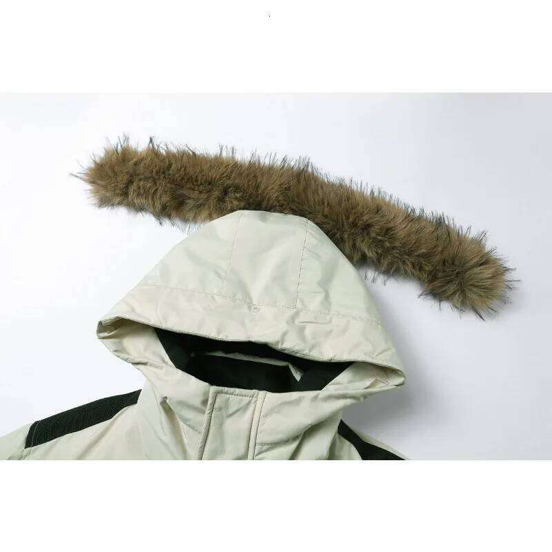 Outdoor Mountaineering Cotton-padded Fashionable and Casual Couple Down Jackets Men's Mid-length Thick Winter Workwear W260626 - view 6