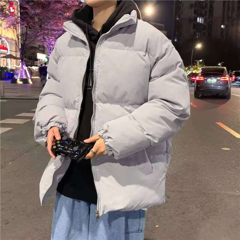 Autumn and Winter Thick Plush Clothing 2025 New Down Men's Cotton Jacket Bread Couple W260626 - view 4