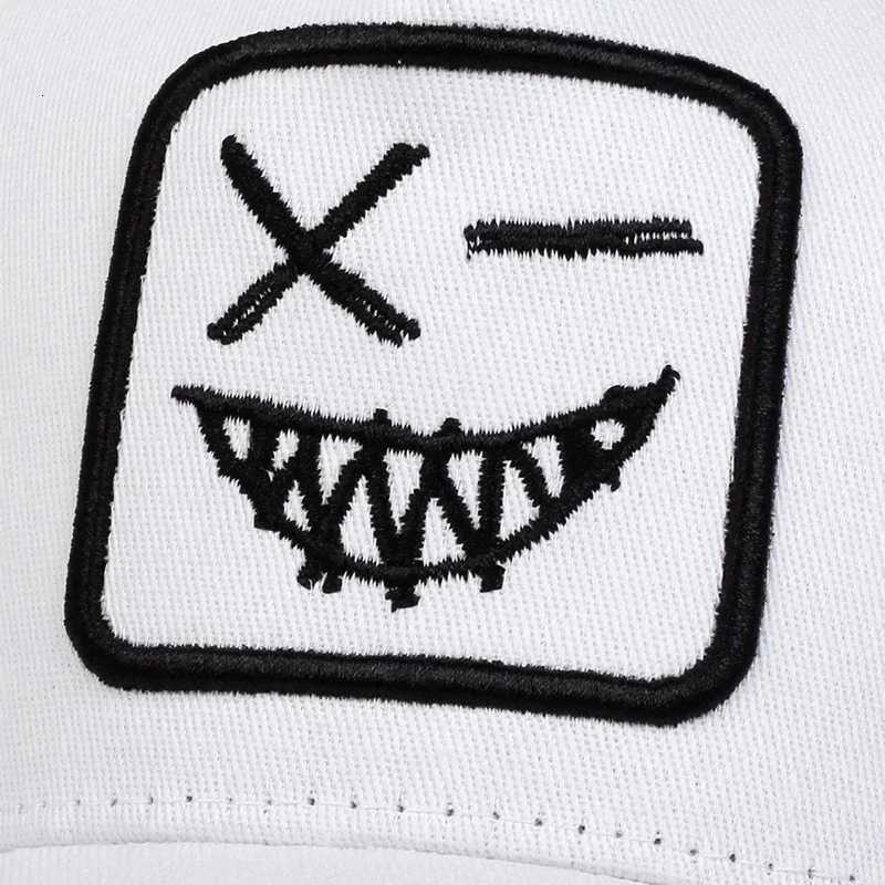 Teeth Unisex Face X Smiling Embroidery Baseball Net Caps Spring Summer Outdoor Sunscreen Hat Adjustable Casual Trucker Hats M260626 - view 6