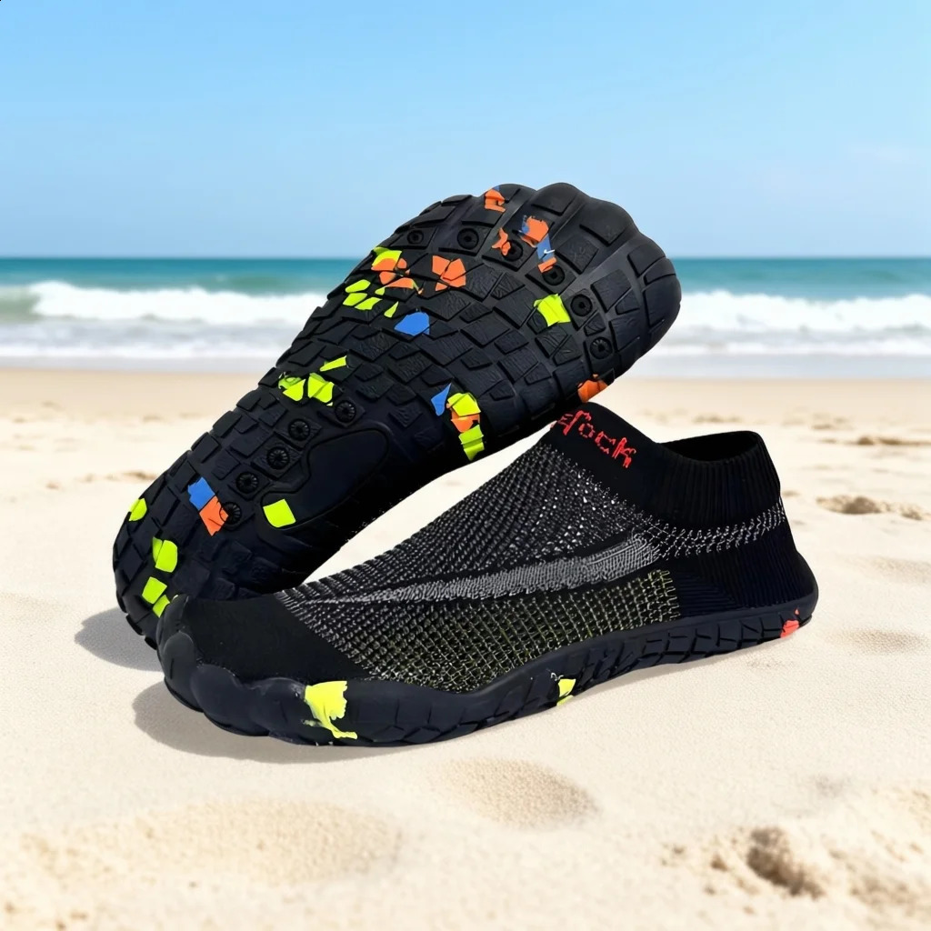 Slipon Knitted Aqua Shoes Men Women Breathable Mesh Quick Dry Wading Sneakers for Surfing Fishing Beach Water Sports 260626 - view 3