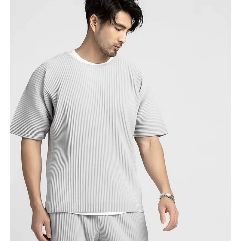 T Shirt For Men Short Sleeve Plain T-Shirt Fashion Black Shirts Round Collar Sports Top 260625 - view 5