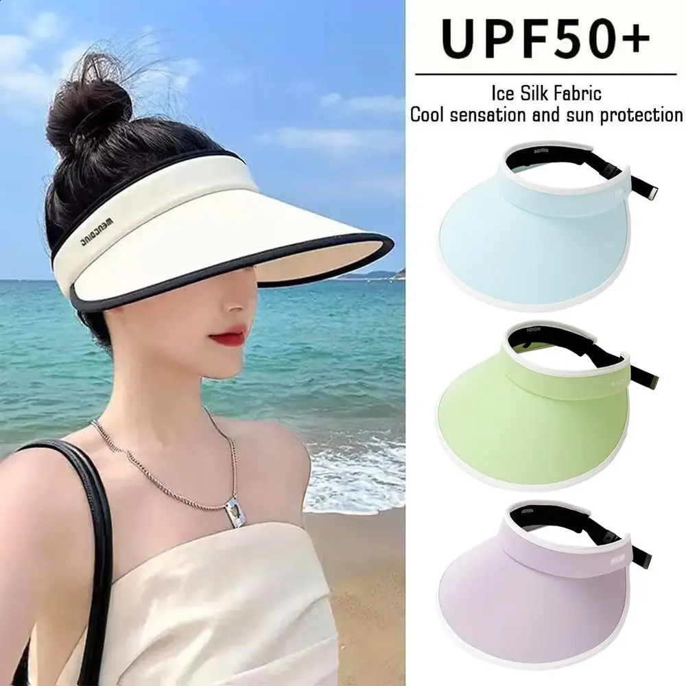 Summer Wide Brim Sun Hat Sunscreen Floppy Baseball Hat Casual Outdoor Visors 260625