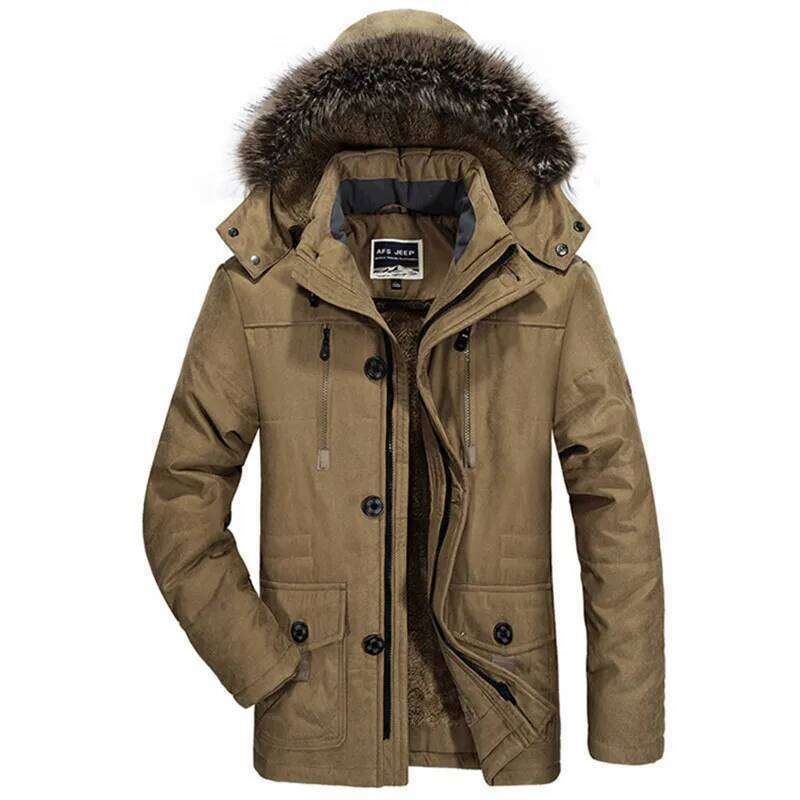 New Winter Men Hooded Fur Collar Long Down Jackets Overcoats Male Multiple Pockets Warm Parkas Quality Man Casual Chaquetas 7XL J260626 - view 4