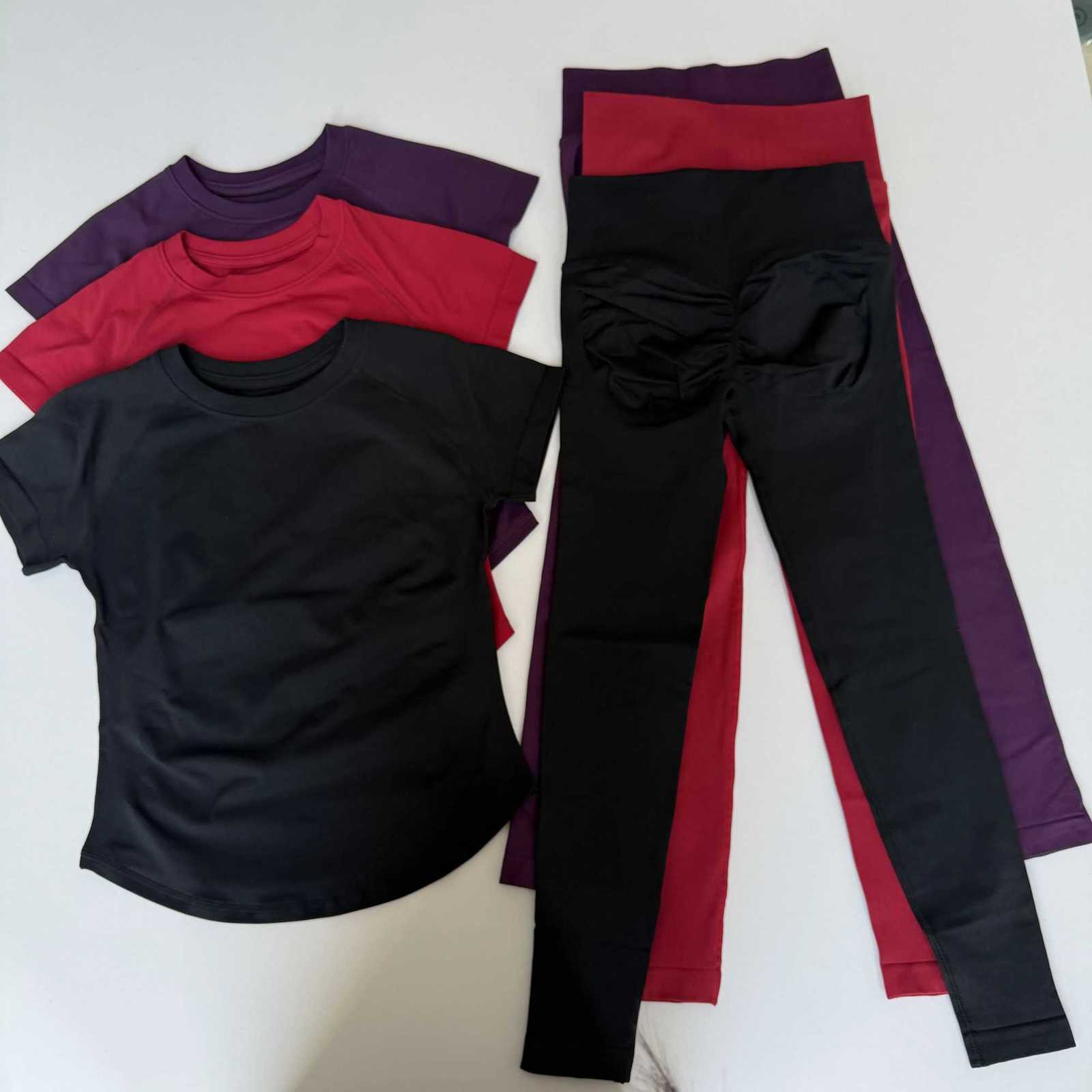 Gym 2pcs Women Sport Sets Push Up Yoga Pants Hollow Gym Fitness Bras Workout High Waisted Leggings Seamless Tights Set Suit M260626 - view 3