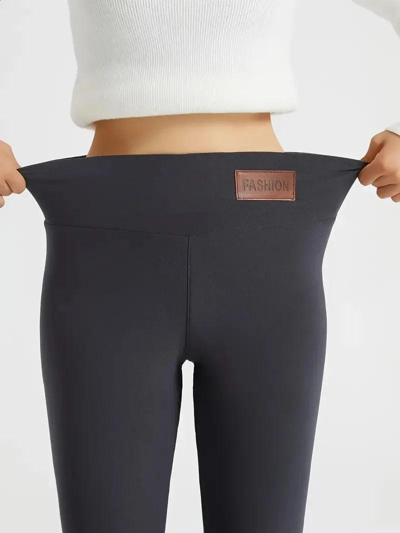 Fashionable Womens Warm High Waisted Leggings For Autumn and Winter Elastic Comfortable Flattering Fit Durable Fabric 260625 - view 6