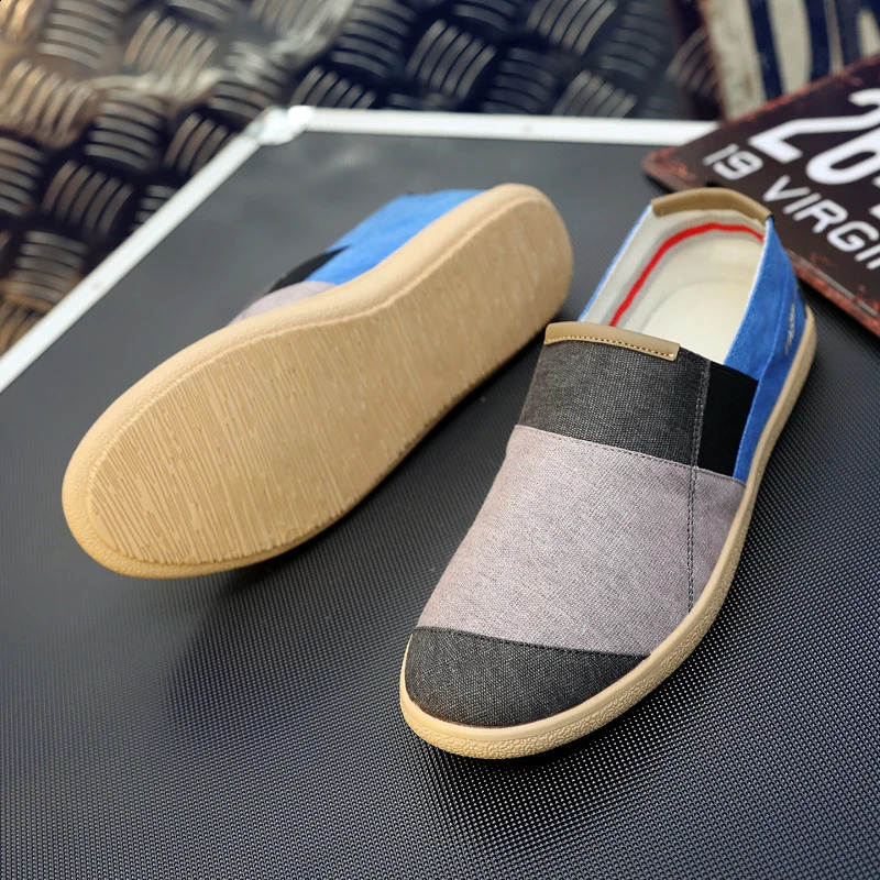 Mens Loafers Summer Slip On Canvas Shoes Men Casual Shoes For Men Flat Fishermans Shoes Women Breathable Mens Espadrilles 260626 - view 4