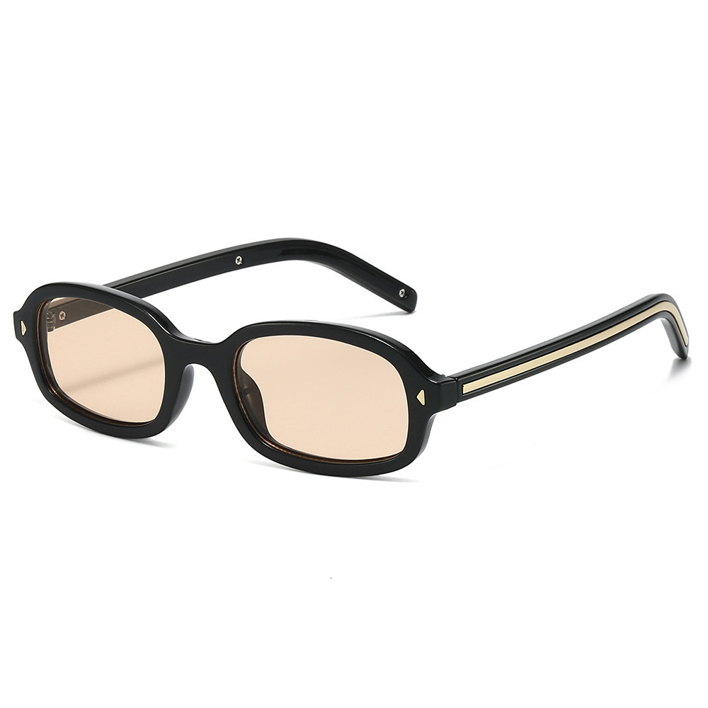 2026 Small Frame Fashion Sunglasses, Versatile Street Style Sun Protection Glasses With Rivet And Metal Decorations - view 1