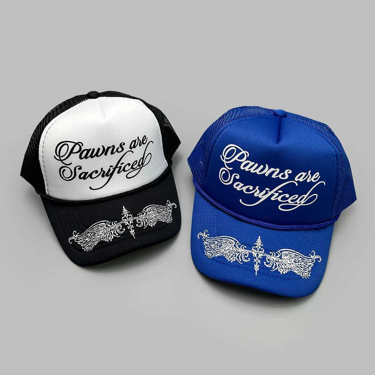 Unisex Personal Printed Letters New Wing Baseball Hats Hip Hop Breathable Color Block Sunshade Trucker Caps Mesh Versatile ins M260626 - view 6