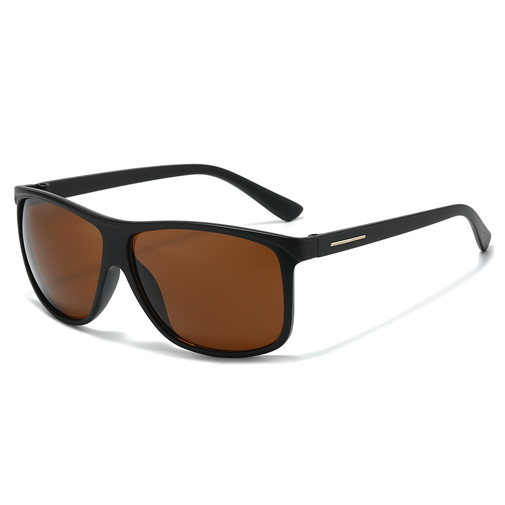 2026 New Simple Square Fashion Sunglasses European And American Large Frame Retro Versatile Sun Protection Sports Glasses - view 5