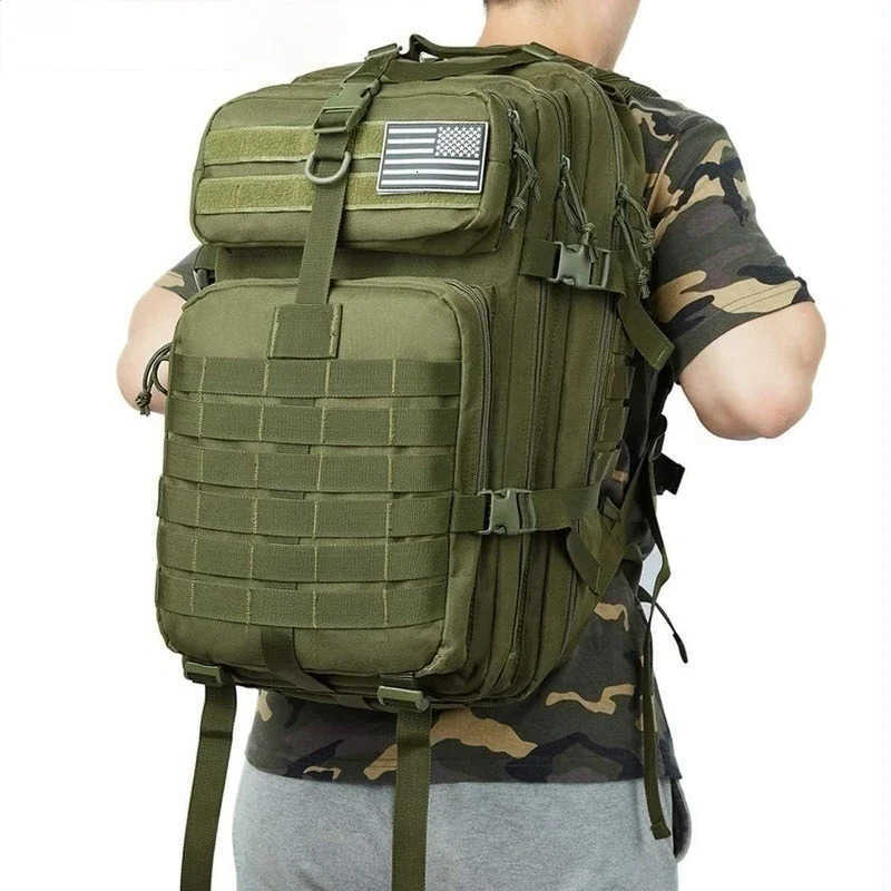 1000D Nylon Waterproof Trekking 30L/50L Fishing Hunting Bag Backpack Outdoor Rucksacks Tactical Sports Camping Hiking M260626