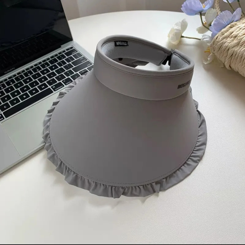 Summer Sun Proof Cap Outdoor Cycling Sun Hat Lady Big Brim Uv Proof Sunshade Hat Empty Cap Ponytail Hat Collapsible Hat 260625 - view 5