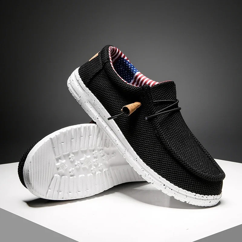 Canvas Loafers Comfortable Walking Flats for Man Non Slip Soft Moccasins Sneakers Summer loafers Men Casual Shoes Slip on 260626 - view 3