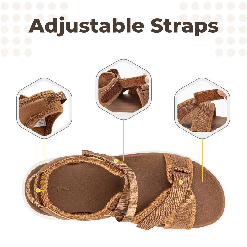 FitVille Wide WomenS Summer Sandals With Arch Support Lightweight Bohemian Casual Beach Wedge Adjustable Strap 260626 - view 5
