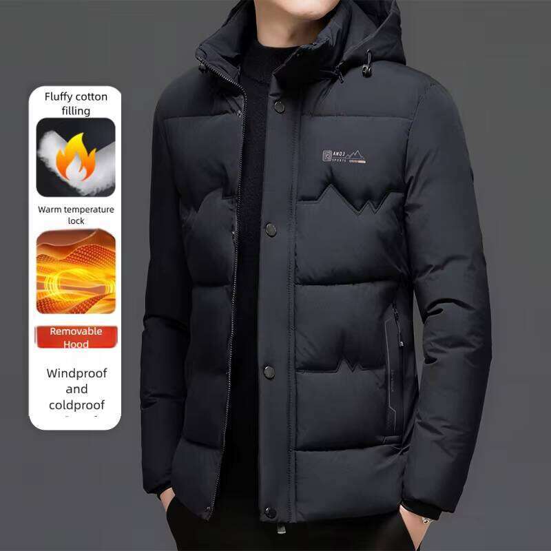 Winter Parka Warm Men's Hooded Puffer Jacket Men Thick Windproof Cotton Outwear Male Snow Cold-proof Padding Coat J260626 - view 6