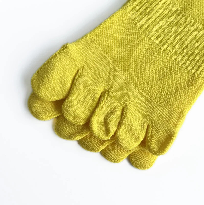 15 Pairs Man Boat Socks Toe Cotton Striped Compression Breathable SweatAbsorbing Elastic Endurable Boy 5 Finger Ankle 260622 - view 7