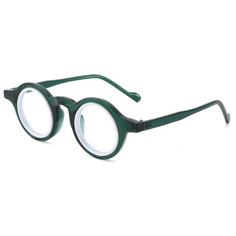 New Model: Unique Fashionable Niche Retro Round Small Frame Myopia Glasses For Trendy Men And Women With A High-End Artistic Feel - view 5