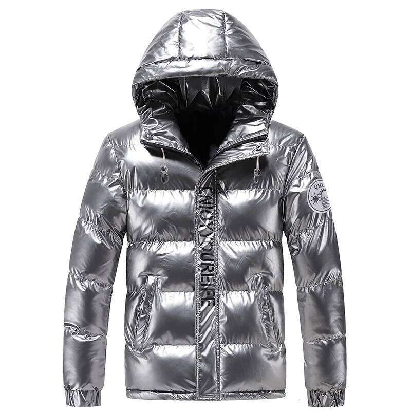 Winter Outdoor High Quality Bright Padded Trendy Hoodie Thickened Windproof Warm Non Washable Down Cotton Jacket J260626 - view 5