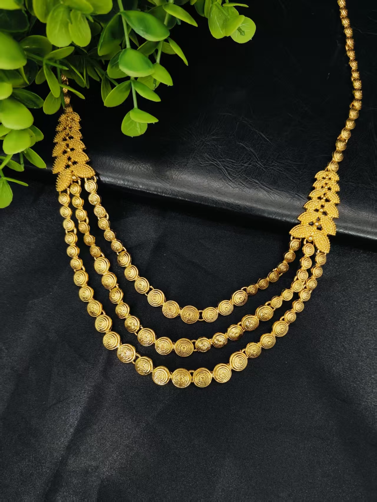 Ethiopian Dubai Tassel Gold Color Jewelry Sets For Women Wedding Indian Bridal Necklace And Earring 4Pcs Set Party Gifts - view 4