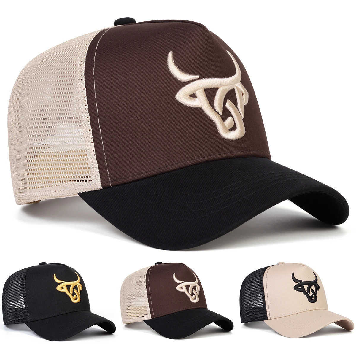 Baseball Unisex Embroidery Ox Net Caps Spring Summer Outdoor Adjustable Casual Hats Dad Hat Sunscreen Hat M260626