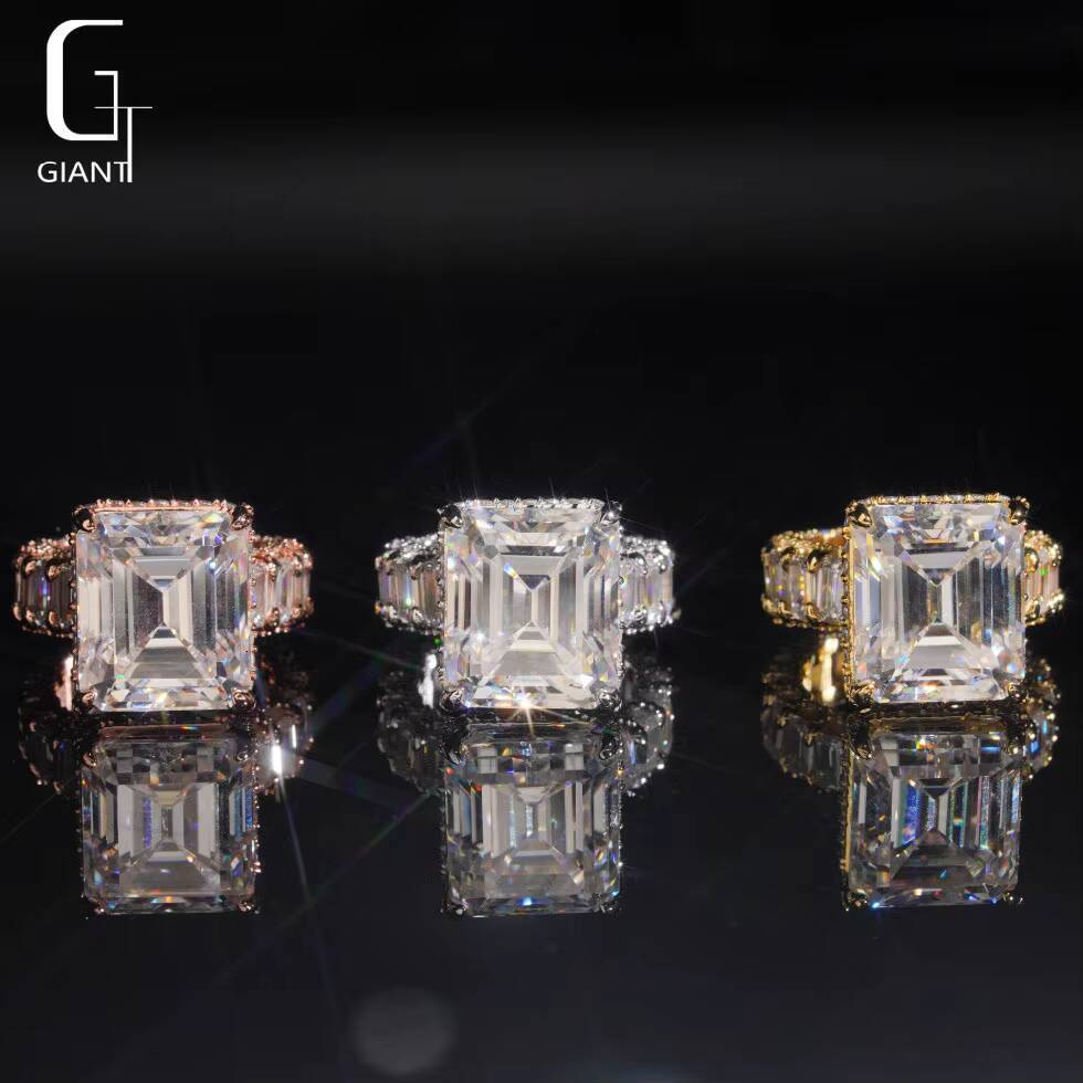 Luxury Iced Out Heart Ring Hip Hop Fine Moissanite Jewelry Past Diamond Tester 925 Sterling Silver Vvs Moissanite Rings Men - view 7