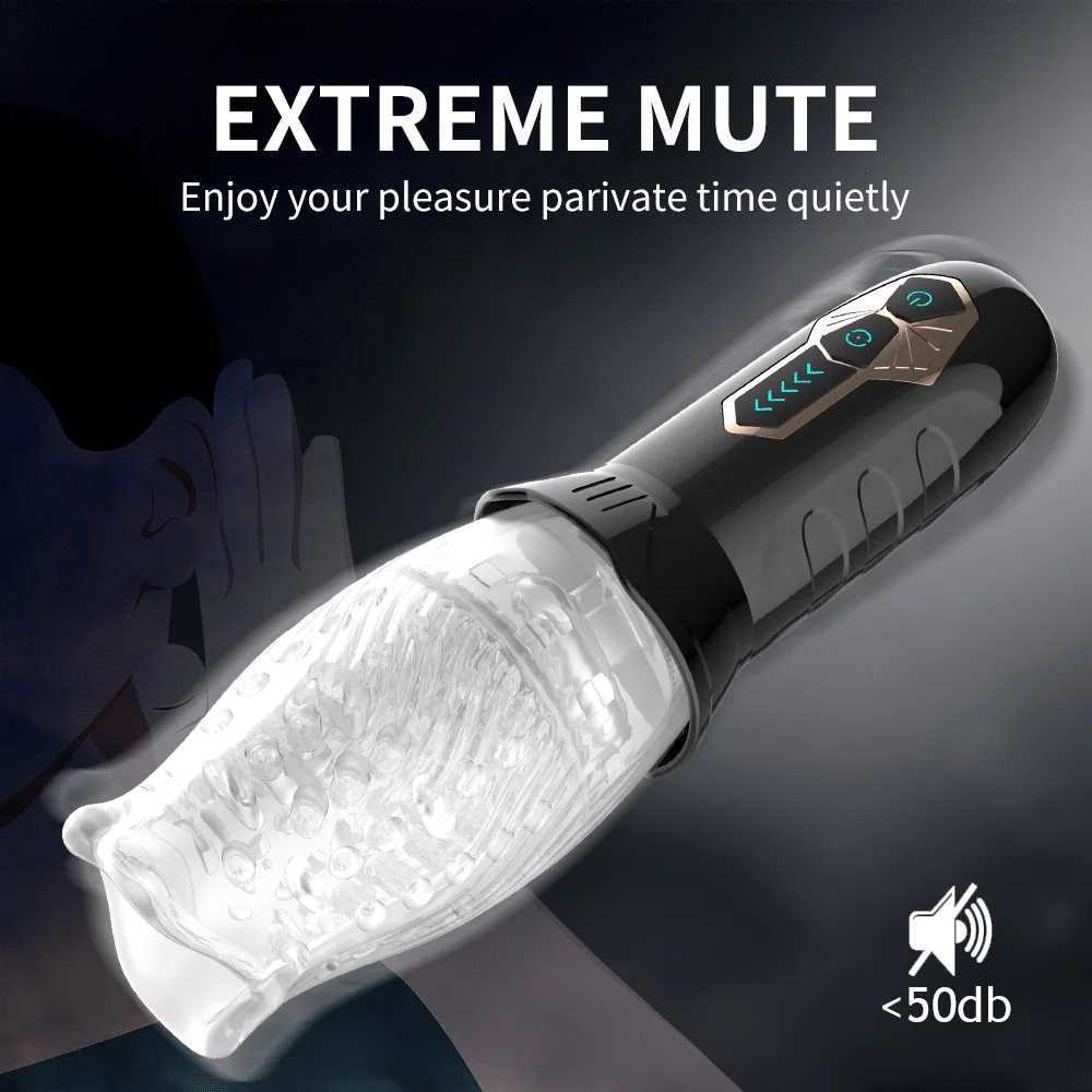Automatic Masturbator Cup 360 Male Rotating Penis Blowjob Pussy Stimulator Vagina Real Oral Vibrator Sex Toys for Adults Men M260626 - view 6