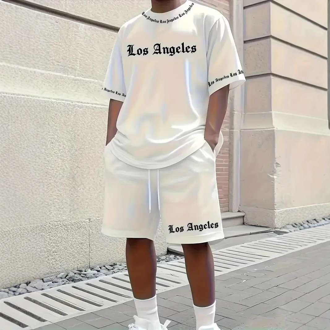 Men's Best-Selling Short-Sleeve T-Shirt With Digital Letter Print, Casual Custom-Made - view 6