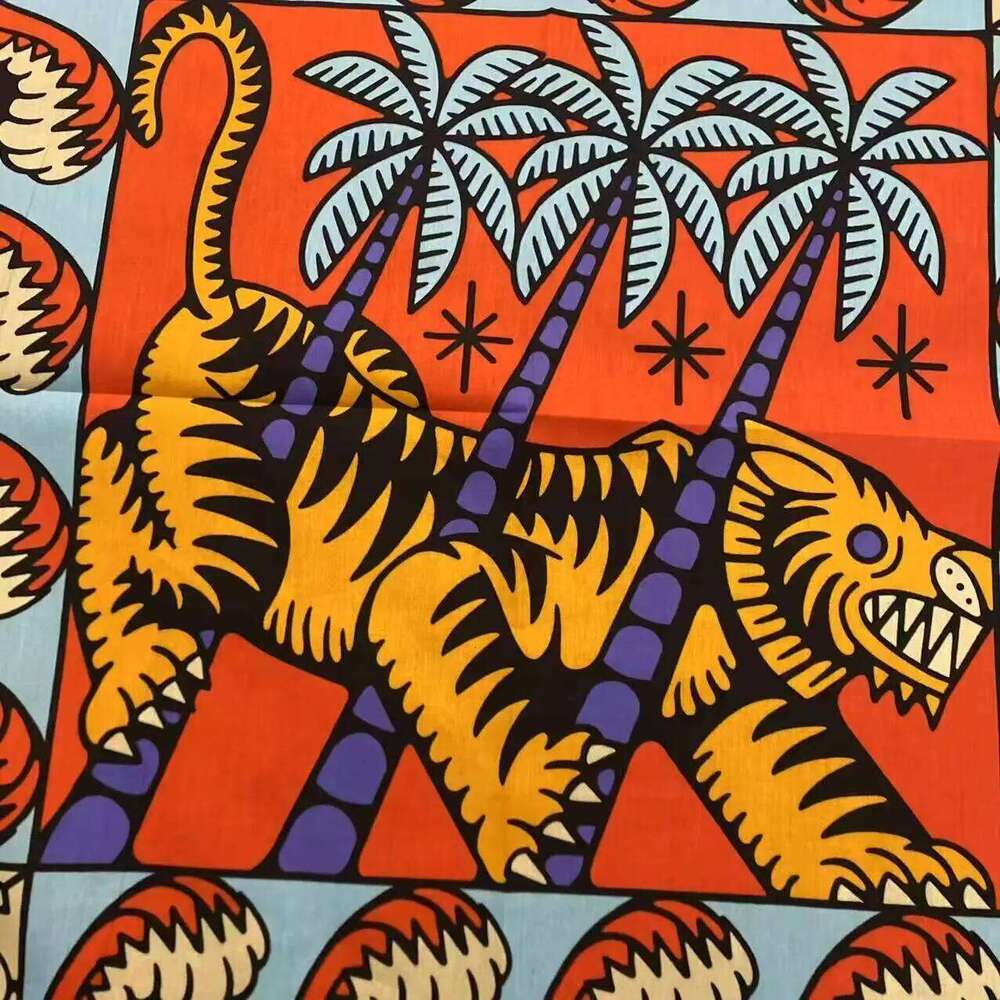 Digital printed bandana hip-hop street dance sports turban American retro cotton square scarf cartoon 26Y06226 - view 4