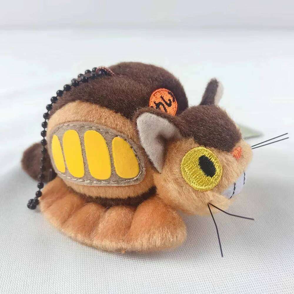 Anime Big Cat Bus Coin Purse Cartoon Small Shoulder Bag Cute Plush Card Holder Pendant Doll Birthday Gift For Friends 26Y0626 - view 5