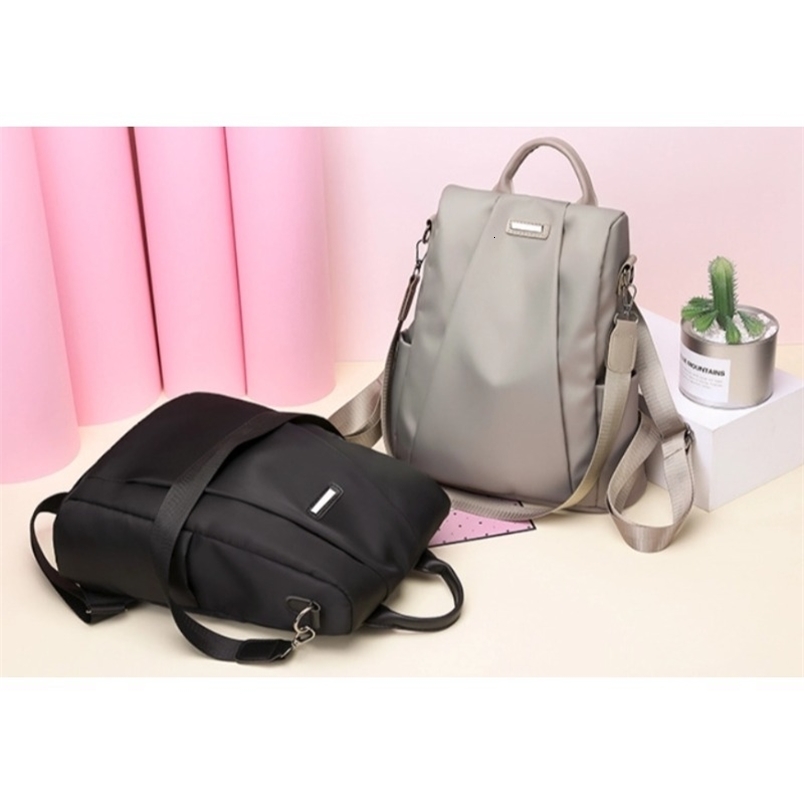 Antitheft backpack womens bag 2024 Korean version trendy fashion nylon canvas oxford cloth y260615