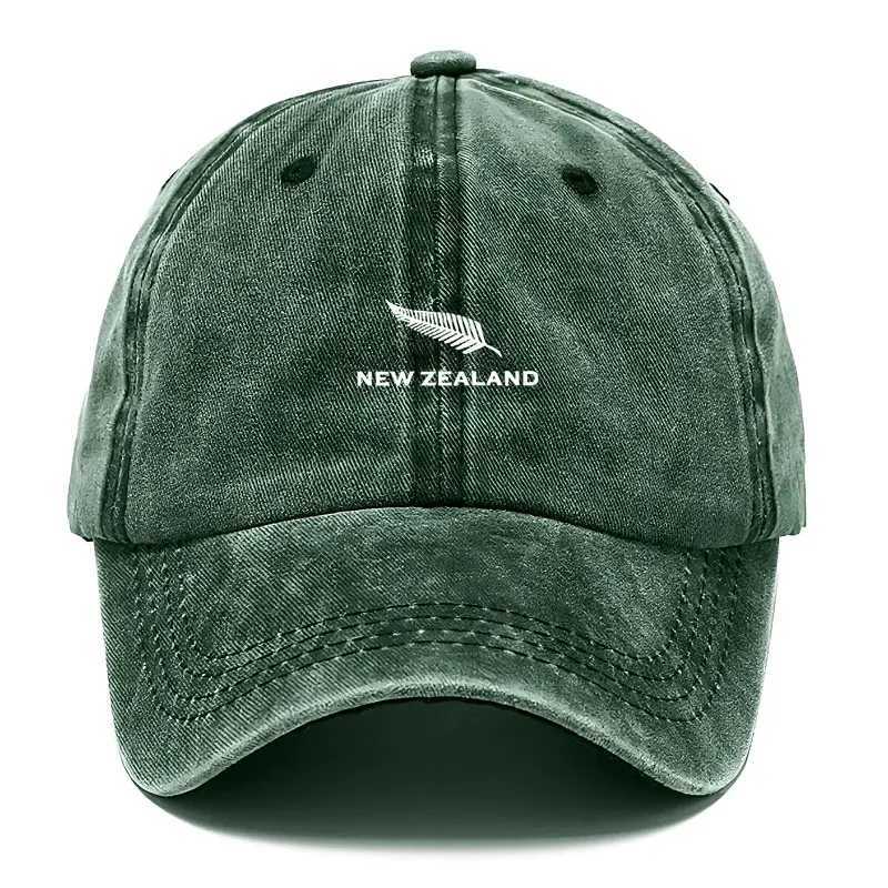 Travel for Unisex Outdoor Hat Dad Hat Adventure Vintage Washed Cotton Feather Streetwear Style New Zealand Theme Distressed M260626 - view 3
