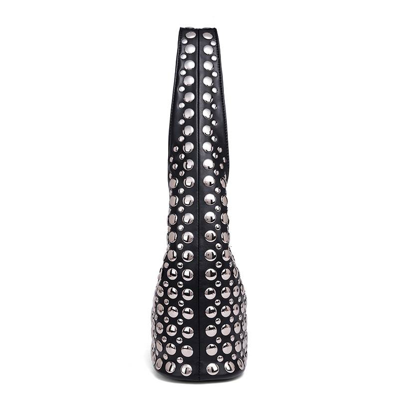 Exclusive Polka Dot Rivet New Fashion Versatile Stylish Large Capacity Tote Bag Underarm Bag Vintage Fashion Underarm bag - view 4