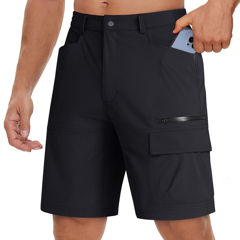 2026 Men's Outdoor Quick Dry Waterproof Cargo Shorts Casual Work Golf Wear Multi Pocket Work Shorts For Men