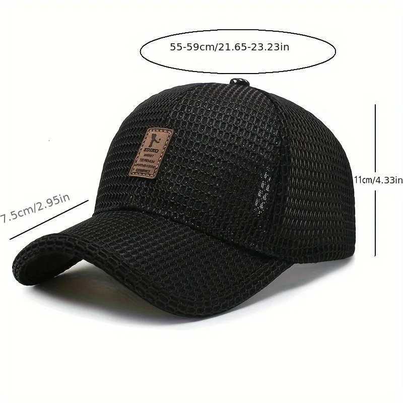 Mesh Baseball - Stylish Breathable Lightweight Summer Essential for Men - Perfect for Dad Fishing Outdoor Activities M260626 - view 7